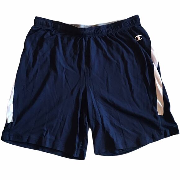 Champion Basketball Shorts Double Dry Navy White M - Picture 1 of 7